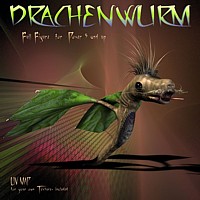 3D model DRACHENWURM for Poser 5 and up